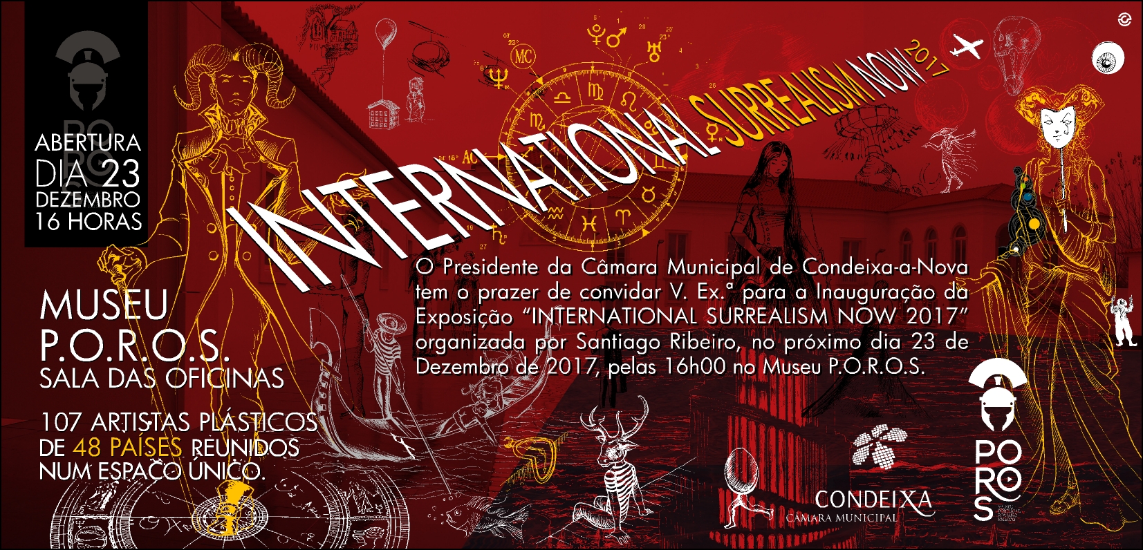 41-17 CMC POROS Exposição International Surrealism Now 2017 CONVITE