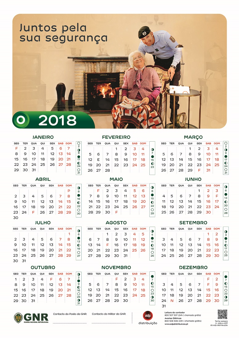 Calendário 2018